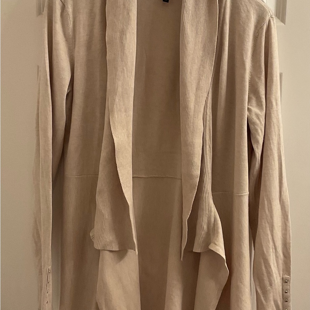 White House Black Market Open Cardigan Sweater - Size Large - Picture 2 of 10
